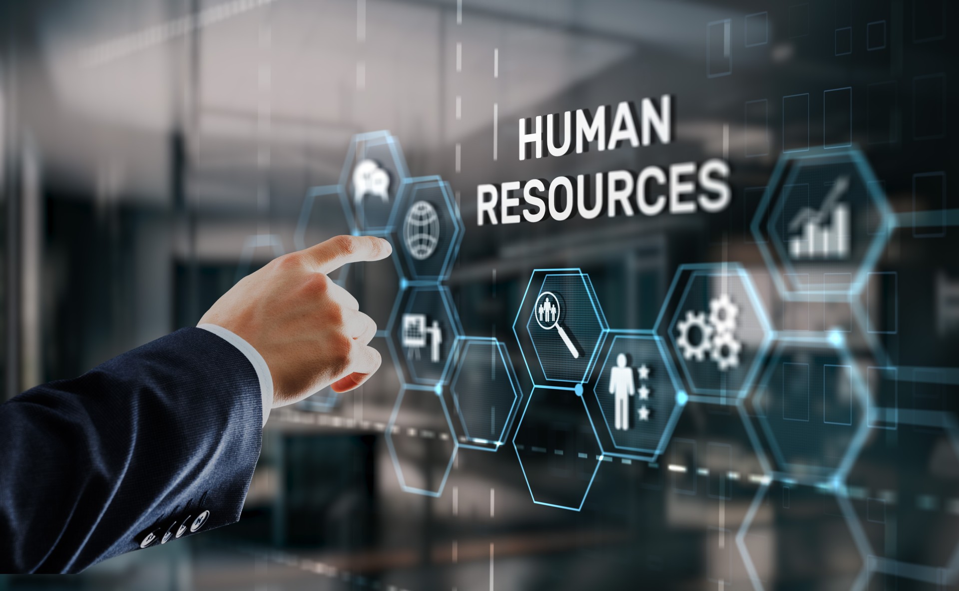 Modern Human Resources Hiring Job Occupation Concept. Business Technology